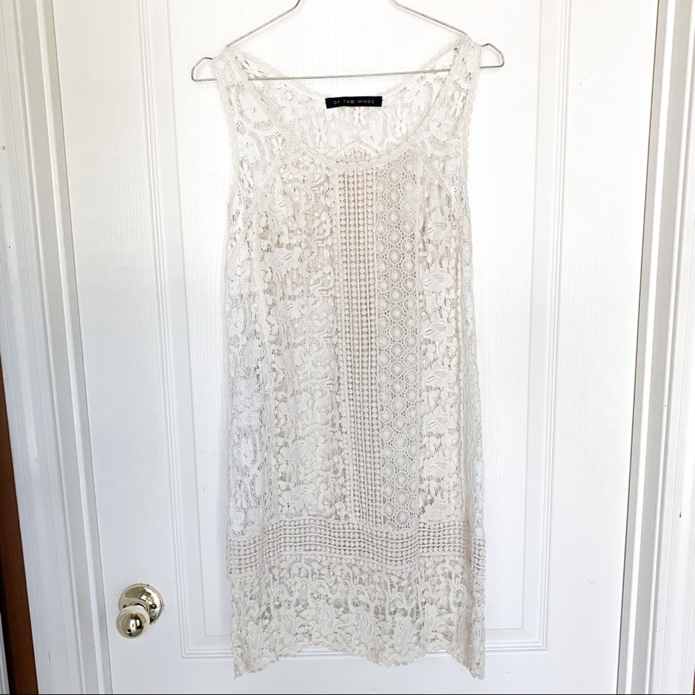 ANTHROPOLOGIE Of Two Minds Lace Swim Coverup Dress